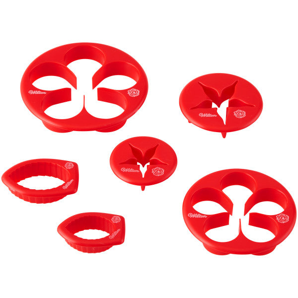 Wilton Gum Paste Rose Cut-Outs Set, 6-Piece