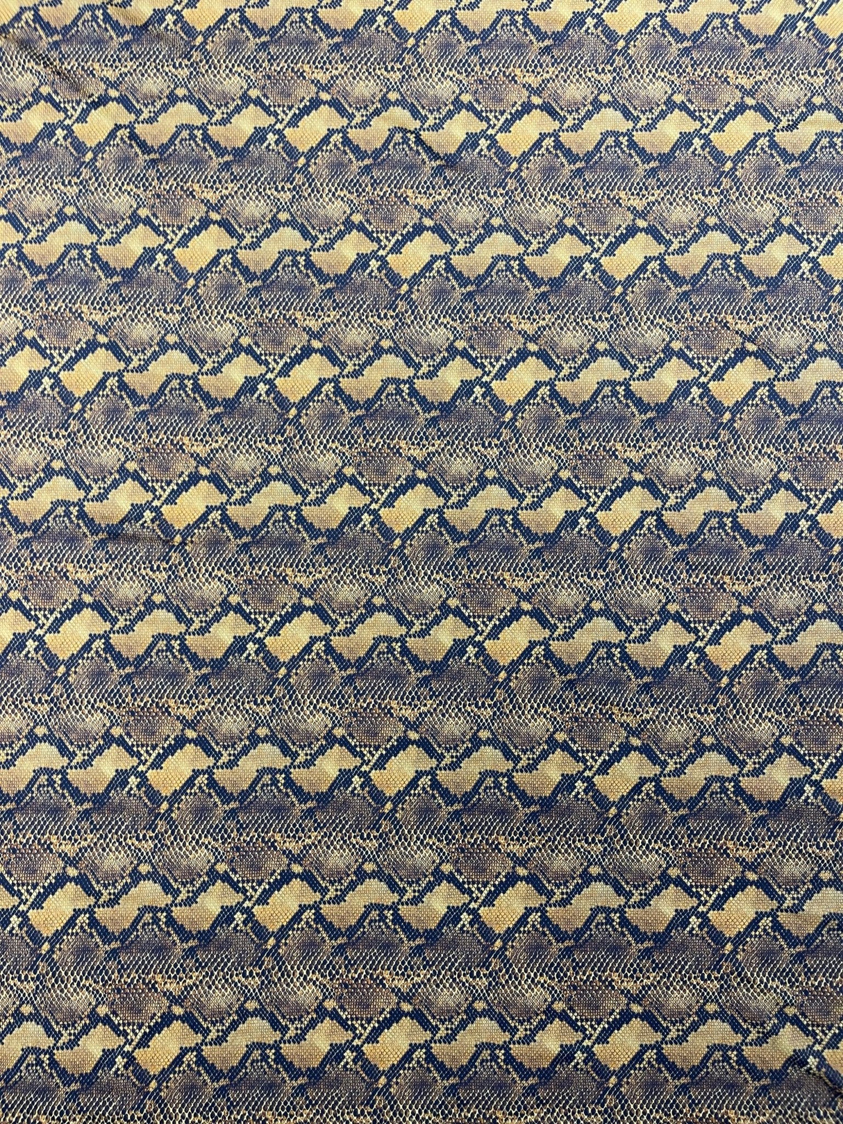 Python Snake Print Nylon Spandex Fabric - Digital Snake Skin Print, 58" Width (1 Yard)