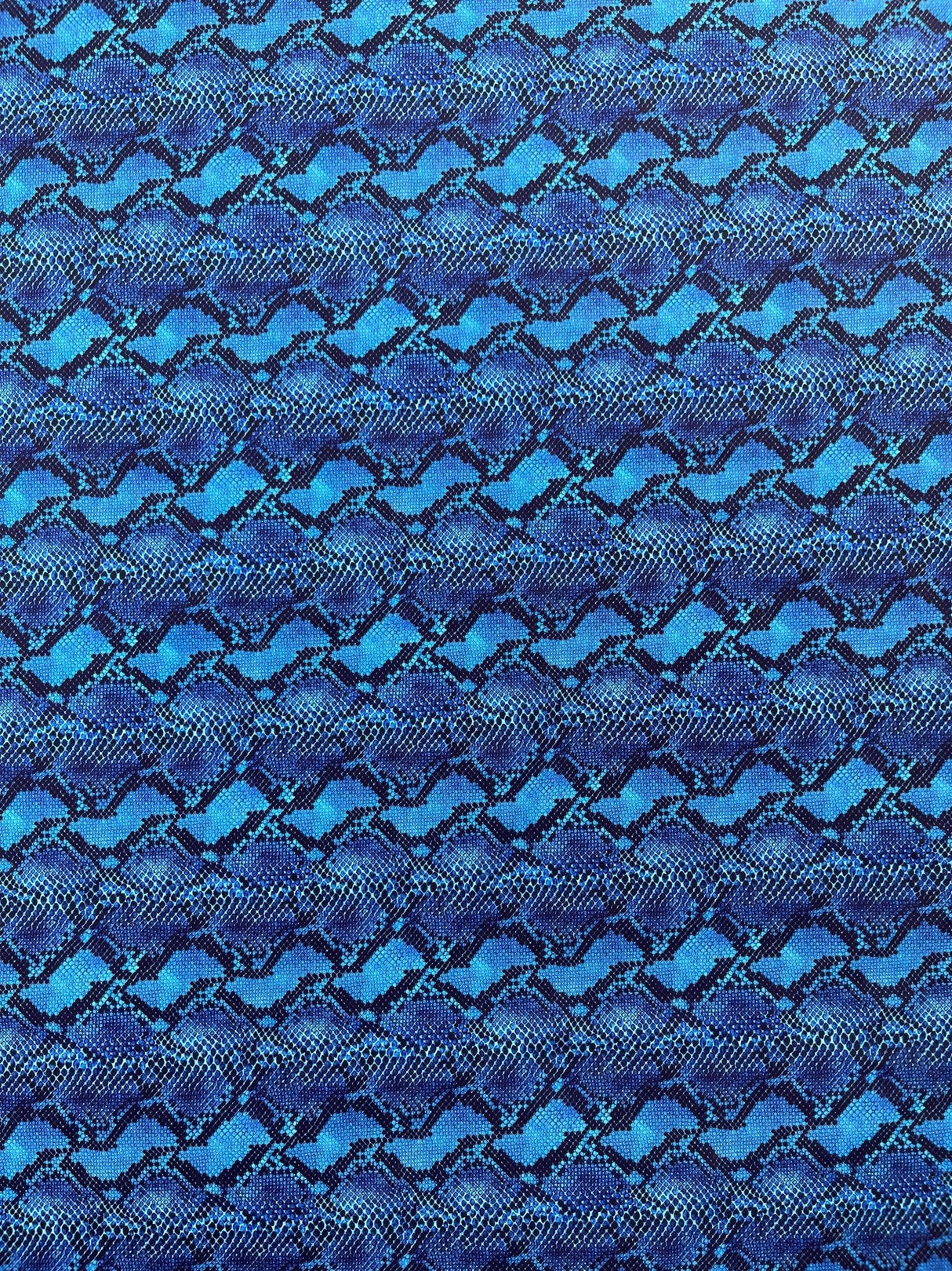 Python Snake Print Nylon Spandex Fabric - Digital Snake Skin Print, 58" Width (1 Yard)