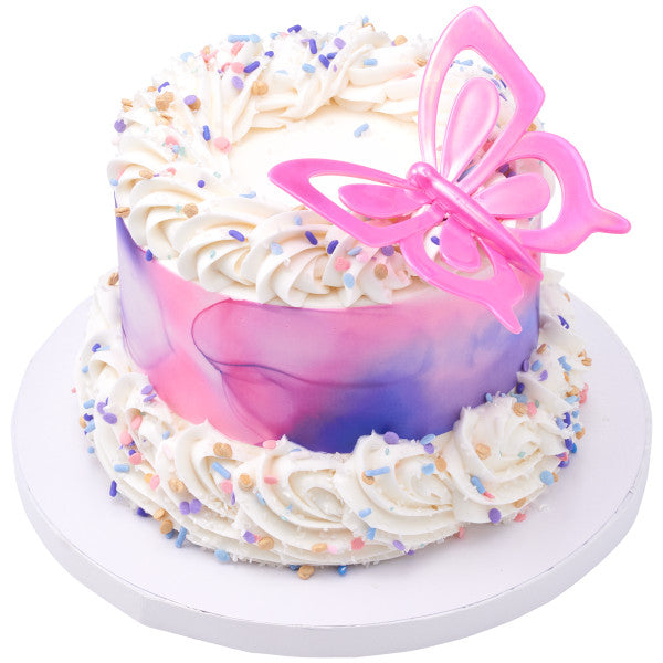 Butterfly Iridescent cupcake and cake toppers - 24 Per Order