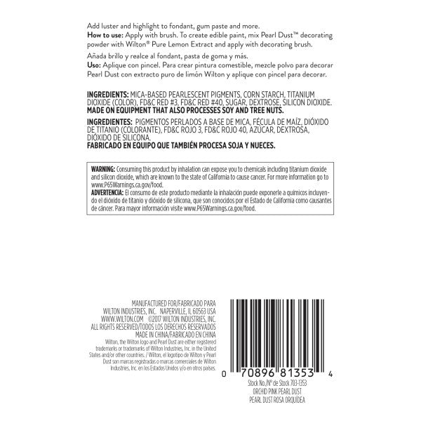 Wilton Orchid Pink Pearl Dust – 0.05 oz.