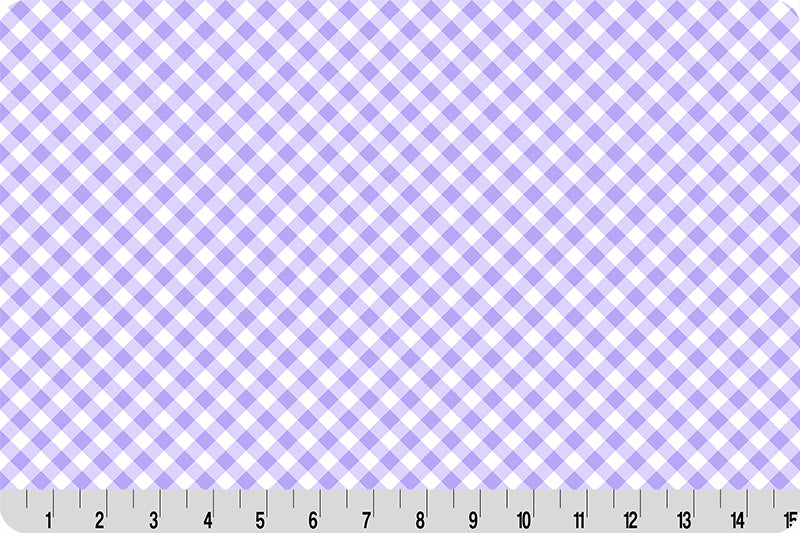 Cuddle Fabric Gingham Quilting Bellflower Per Yard