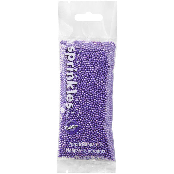 Wilton Purple Nonpareils Sprinkles Pouch – 1.4 oz.