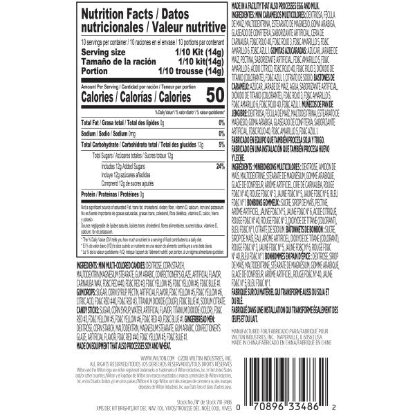 Wilton Gingerbread House Brights Decorating Kit, 5 oz.