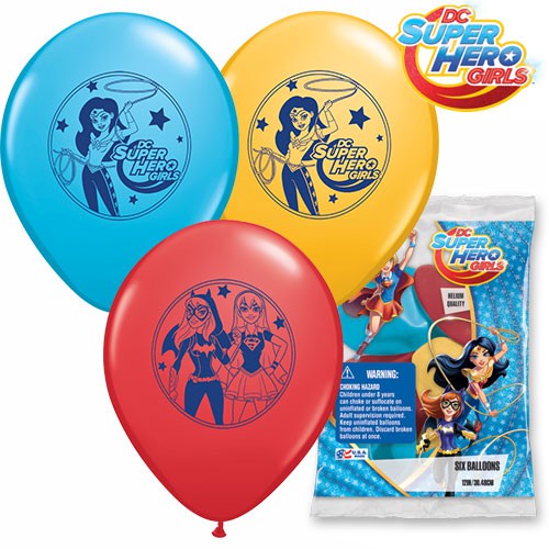 Girls DC Super Hero Girls Latex Balloons