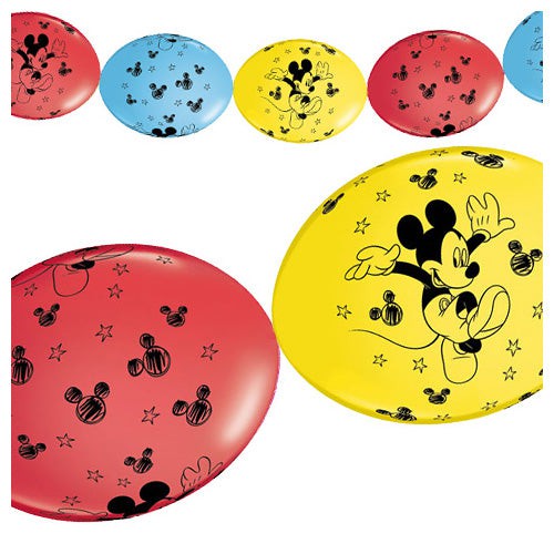 Latex Balloons Mickey Mouse Party Banner 12 Inch