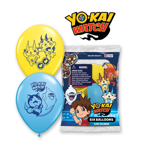 Yo-Kai Watch Latex Balloons 6 Pack