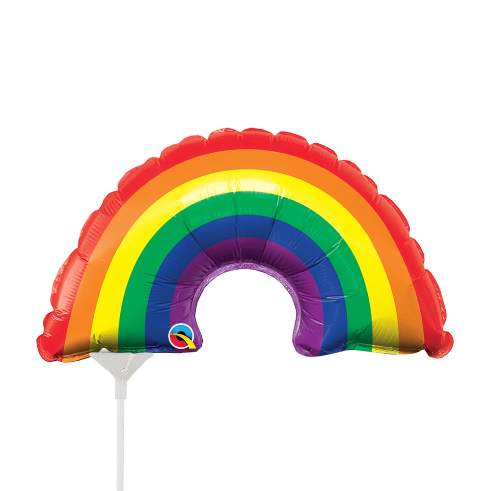 Foil Balloon Mini Bright Rainbow Air-Fill Only