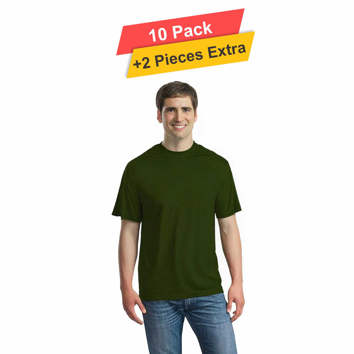 S/S Crew Neck - 10 pack - 100% polyester