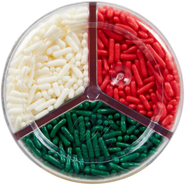 Wilton Christmas Jimmies Sprinkles, 6.35 oz. 3 Cell