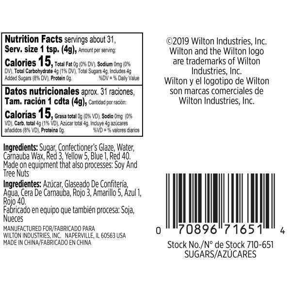 Wilton Bright Colored Sugar Sprinkles Medley, 4.4 oz.