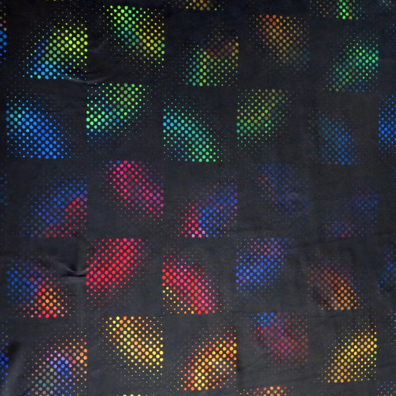 Swim Knit Rainbow Geo Nylon Spandex Fabric