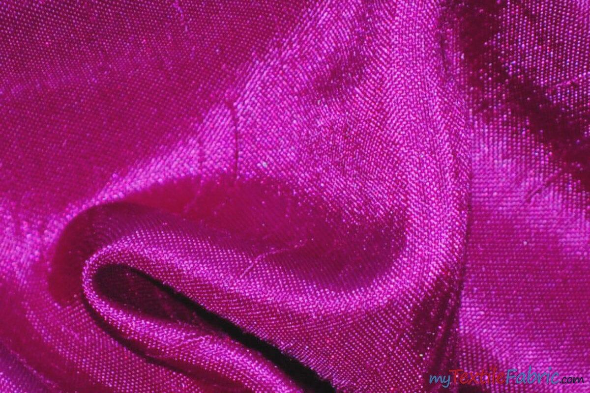 Shantung Satin Polyester Fabric - Reversible Satin Dupioni Silk, Multiple Colors, 58/60" Width (Yards, Bolts, Sample Swatches)