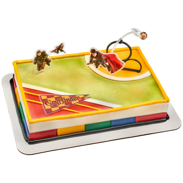 Harry Potter Quidditch Chase Cake Decorations, 3-Piece Set that Spins