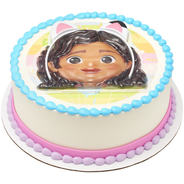 Gabby's Dollhouse Adventures Cake Topper, 2 Piece Cake Decoration Set