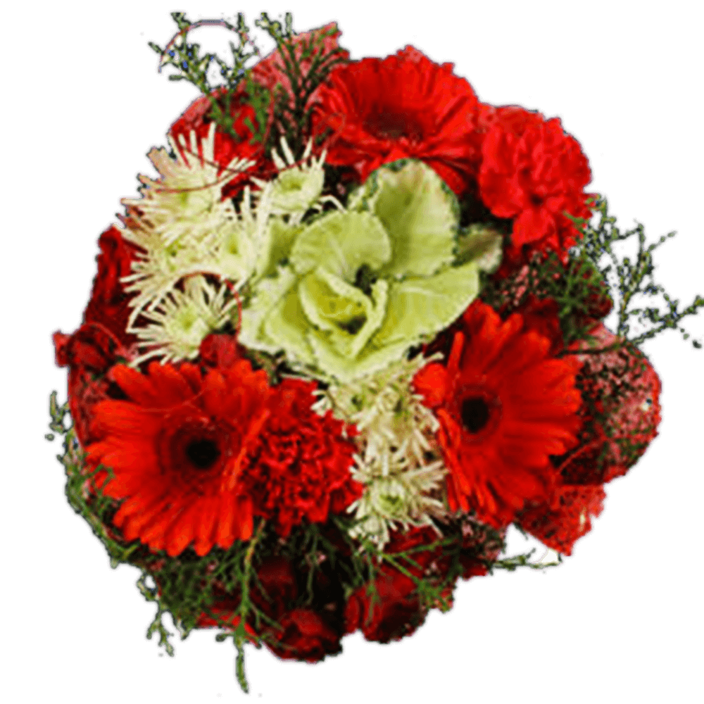 Elegant Holiday Flower Arrangement Peaceful Christmas Bouquet