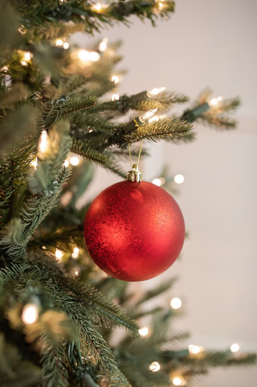 3.5" Mercury Ball Ornament - Set of 4