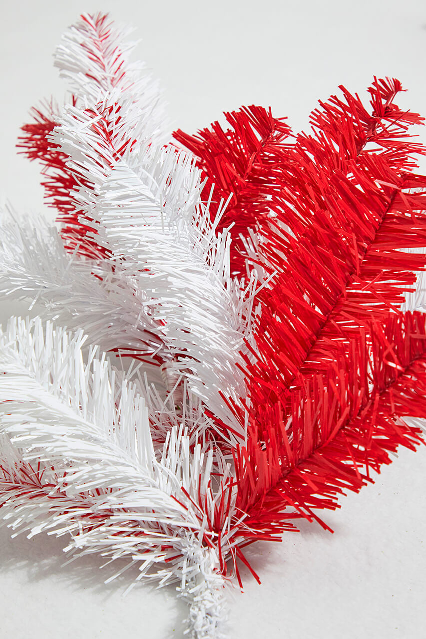 21” Caprico PVC Spray – Red & White Festive Holiday Branch
