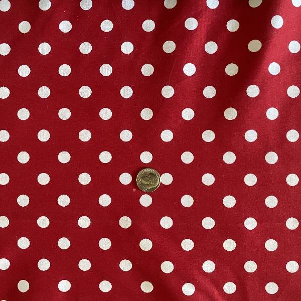 1 Yard Small Polka Dot Poly Cotton Fabric Multi Color for Apparel Crafts 60 Inch Width