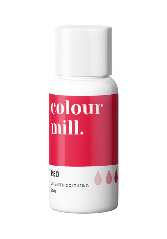 Red Oil Based Food Coloring for Chocolate Buttercream & Fondant 20ml