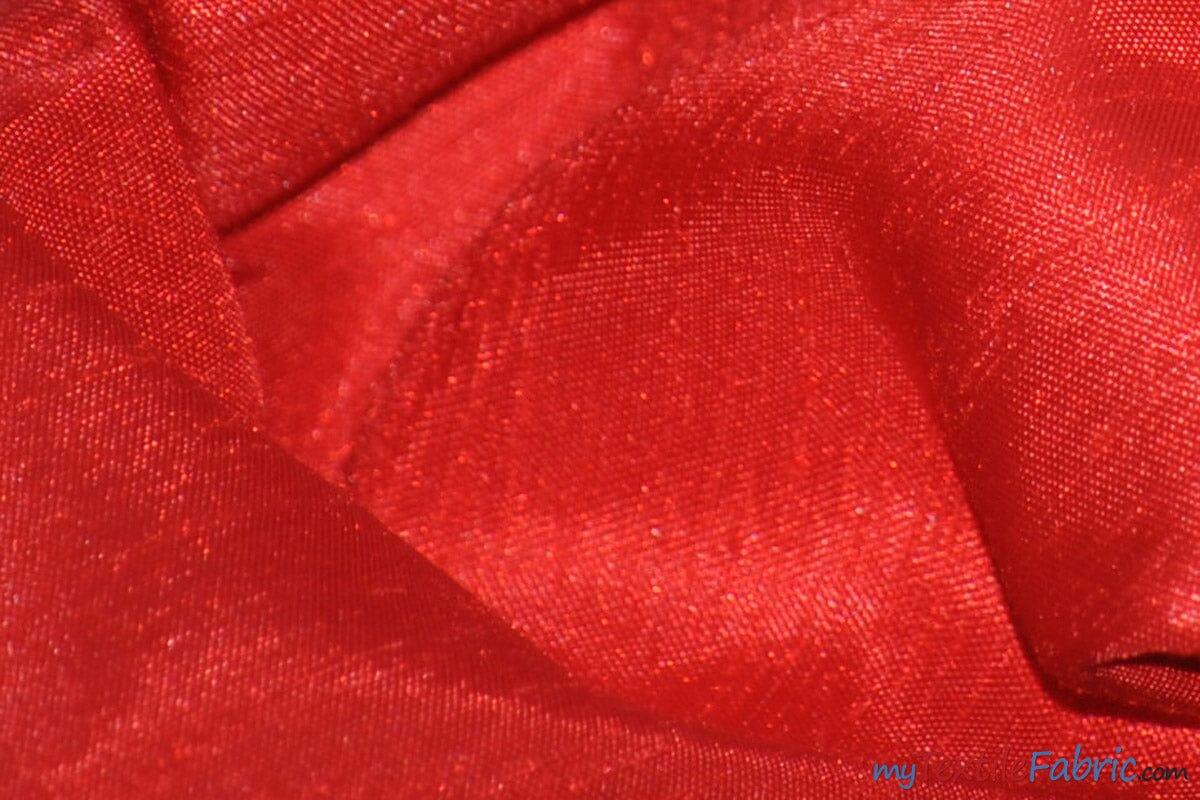 Shantung Satin Polyester Fabric - Reversible Satin Dupioni Silk, Multiple Colors, 58/60" Width (Yards, Bolts, Sample Swatches)