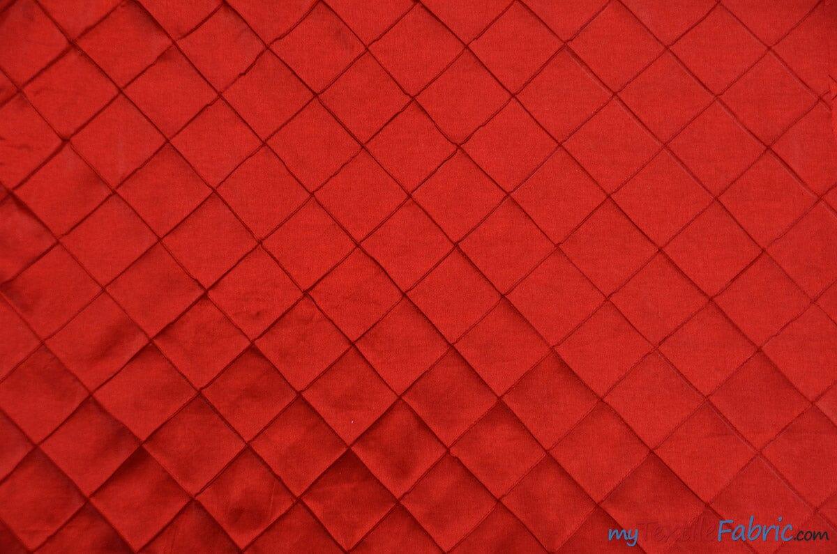 Pintuck 2X2 Taffeta Fabric - Diamond Pattern, 54" Width, Multiple Colors (1 Yard)