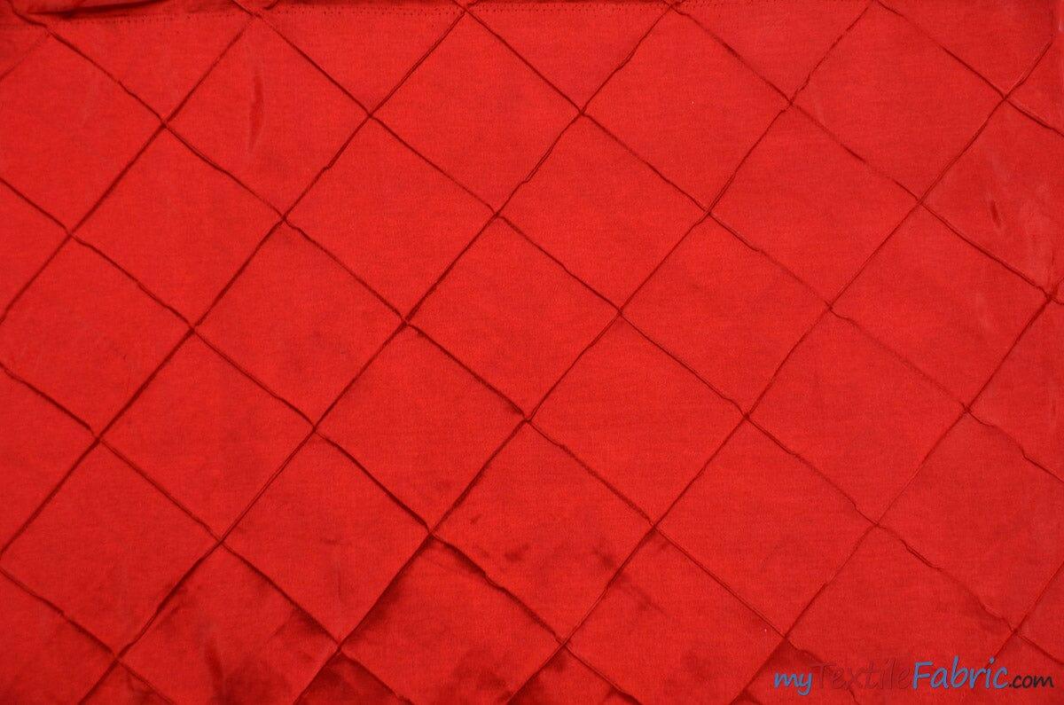 Taffeta Pintuck Fabric - 4" X 4" Diamond Pattern, 58" Width, Multiple Colors (1 Yard)