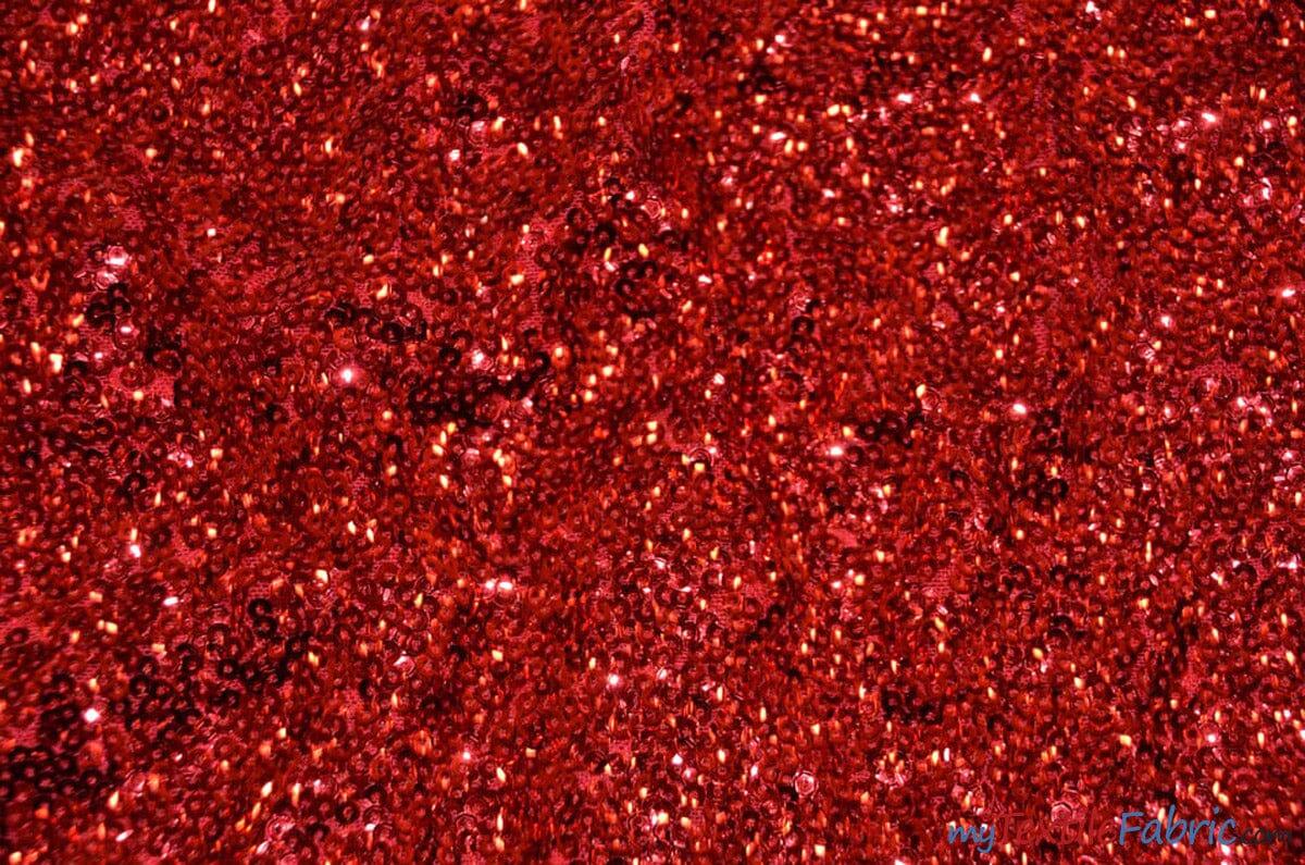 Gatsby Sequins Polyester Fabric - 6Mm Flat Sewn Sequins On Mesh, 52" Width, Multiple Colors (1 Yard)