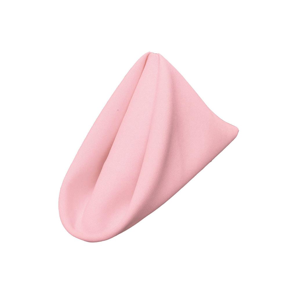 (12 / Pack) Light Pink 18″ Polyester Napkin