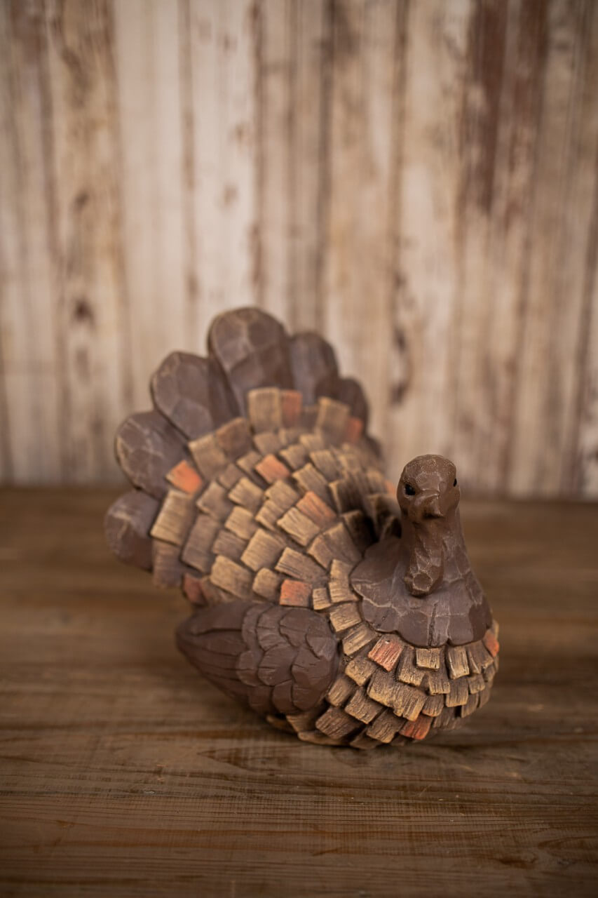 Wood Carved Turkey
