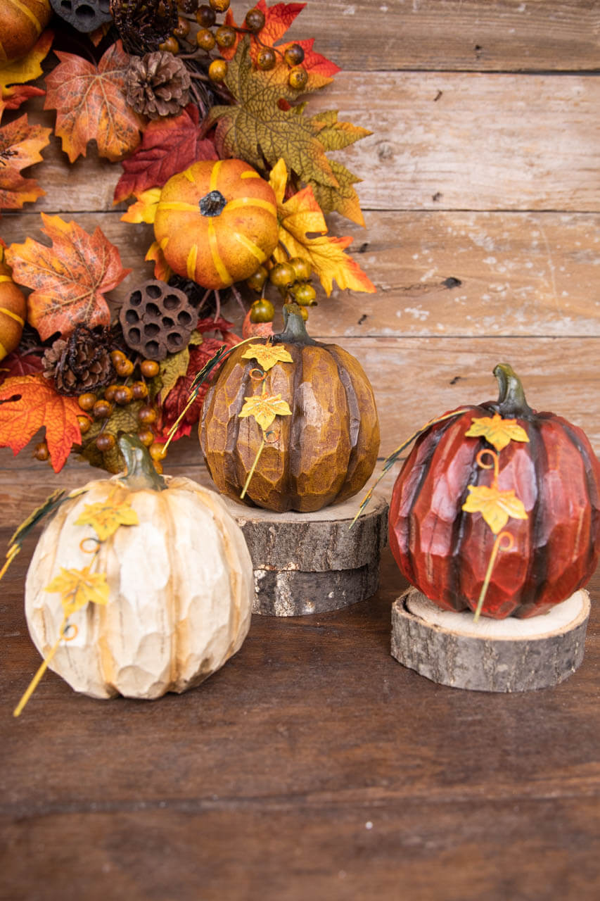 6” Resin Pumpkin Figure