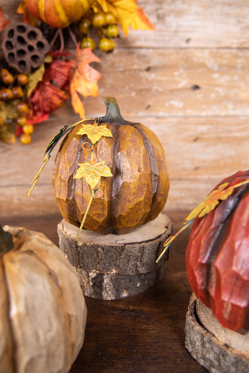 6” Resin Pumpkin Figure