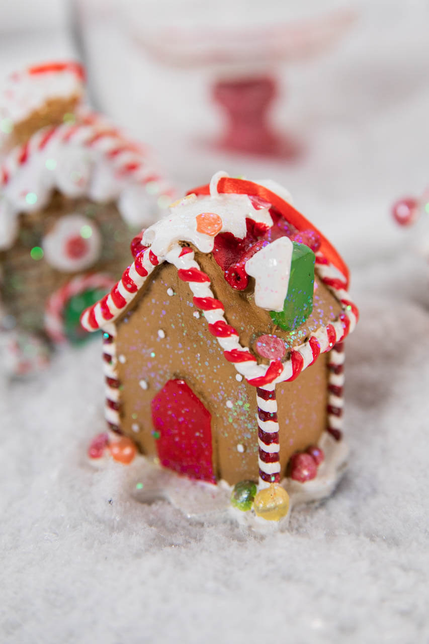 3.5” Resin Gingerbread House Ornament