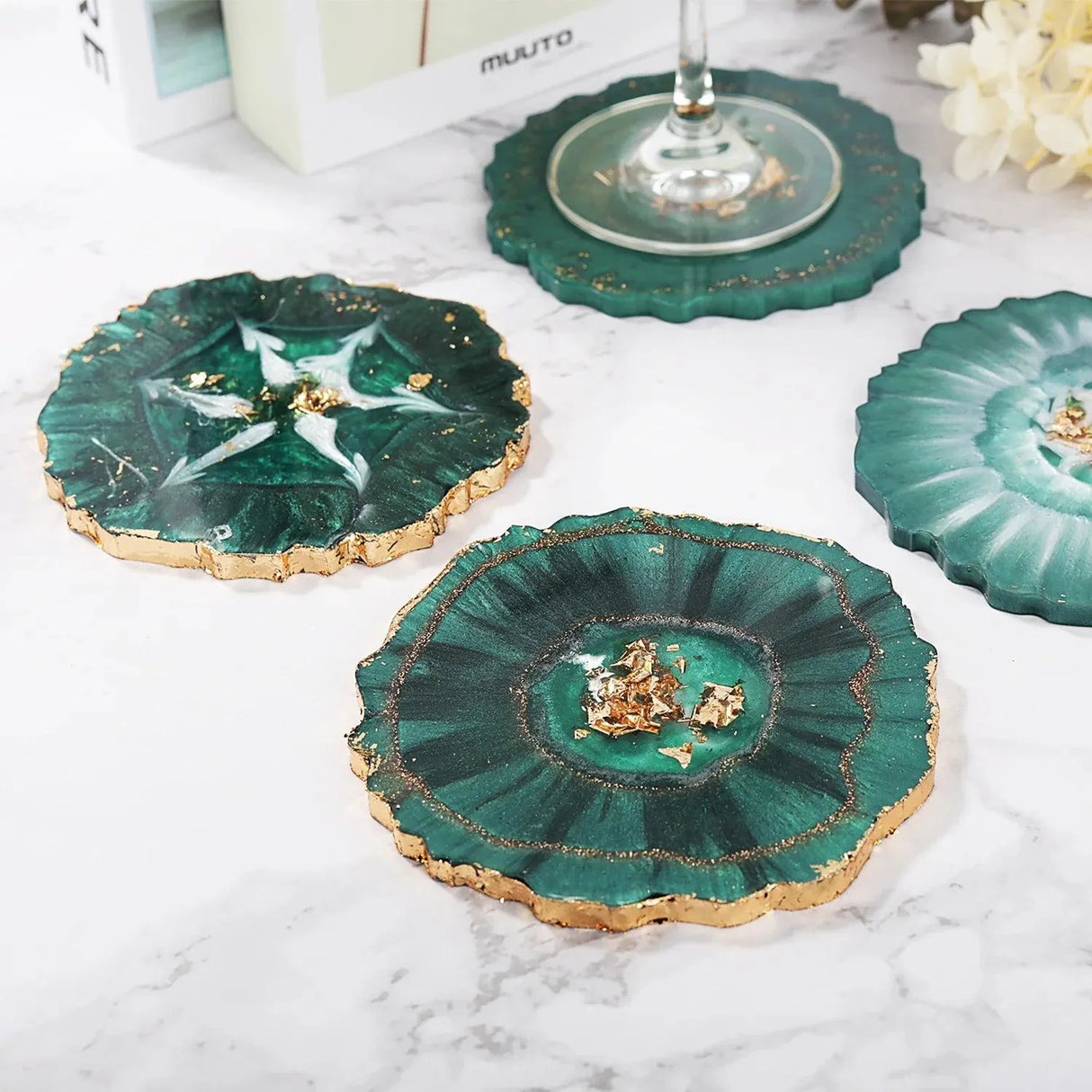 রজন সিলিকন ছাঁচ - কোস্টারস জিওড