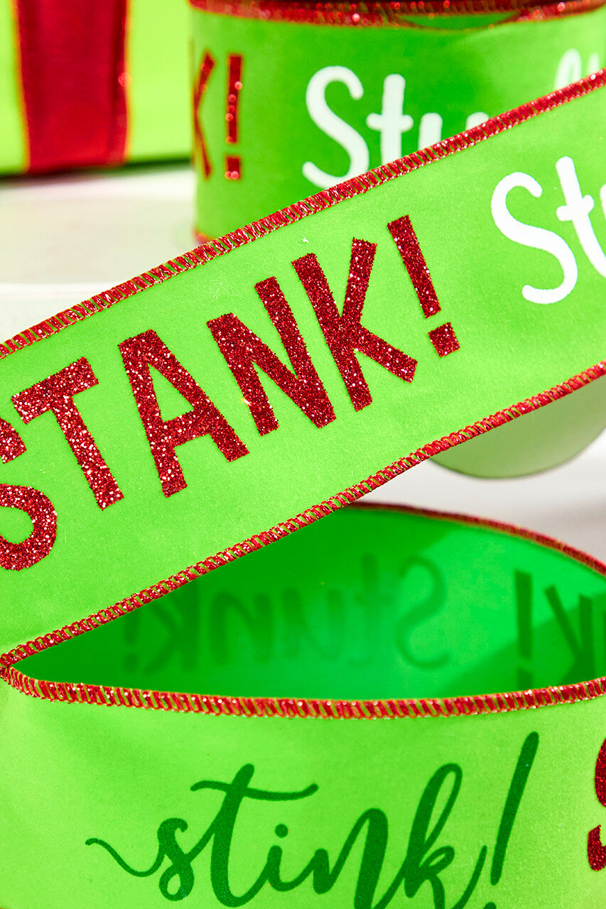 2.5" x 10 Yards Stink! Stank! Stunk! Ribbon