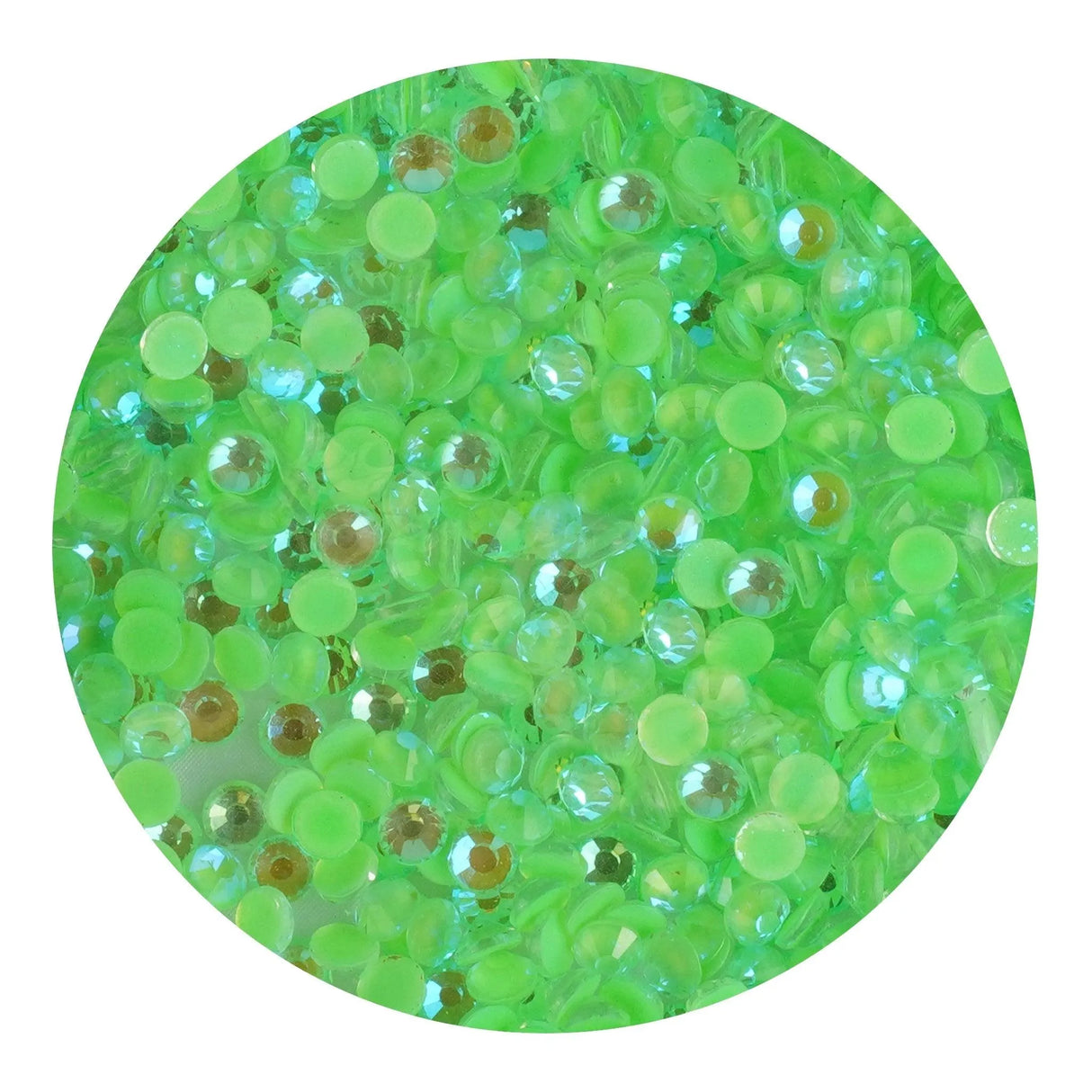 Rhinestone Luminescent Green Apple (1400 Non Hot Fix - SS10)