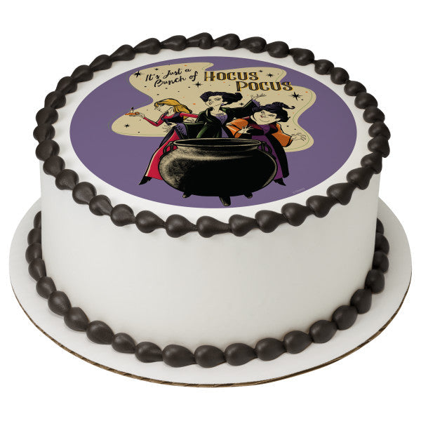 Hocus Pocus Edible Image Cake Topper Personalized Halloween
