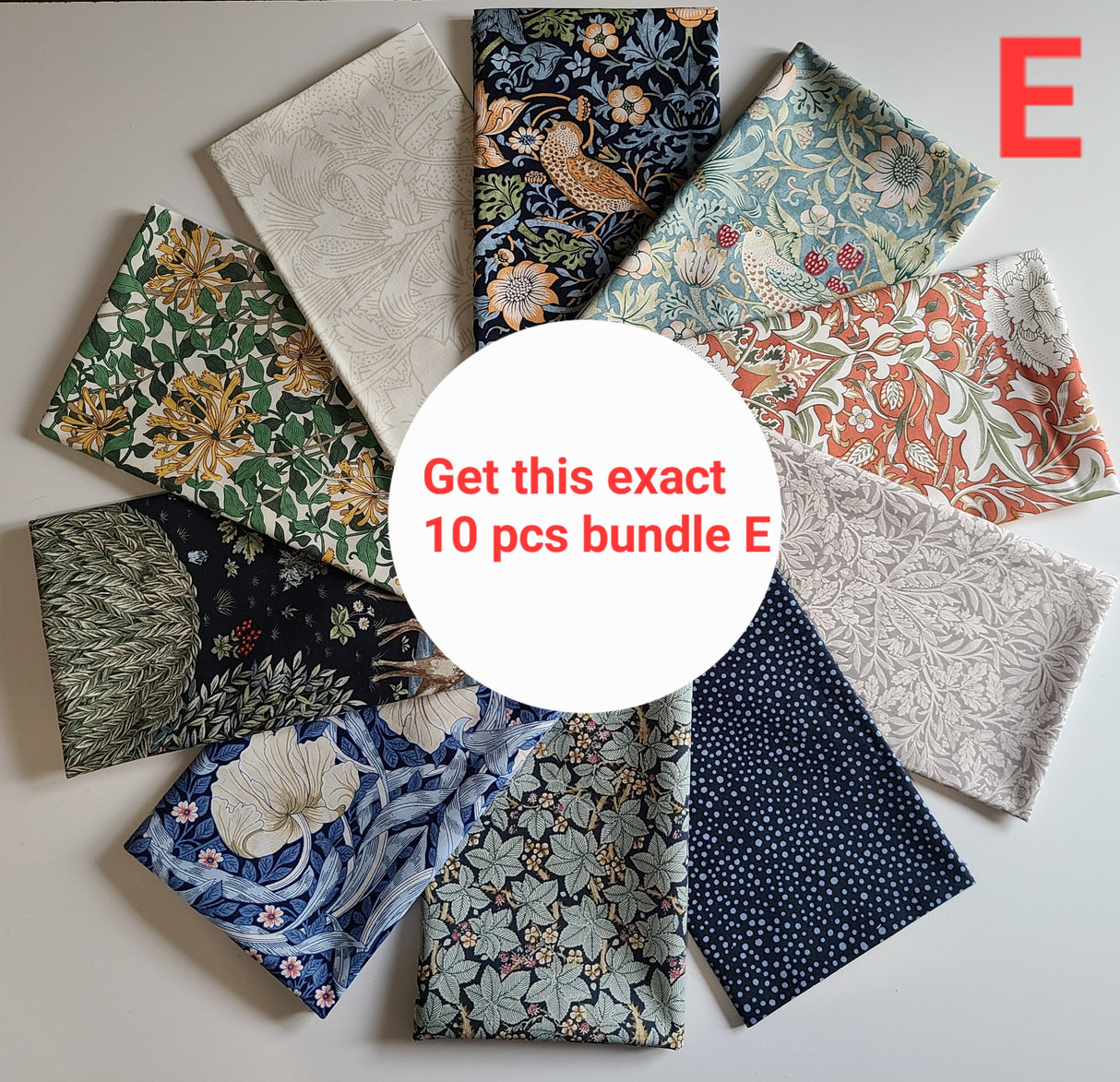 Fat Quarter Bundle William Morris Floral Prints Free Spirit