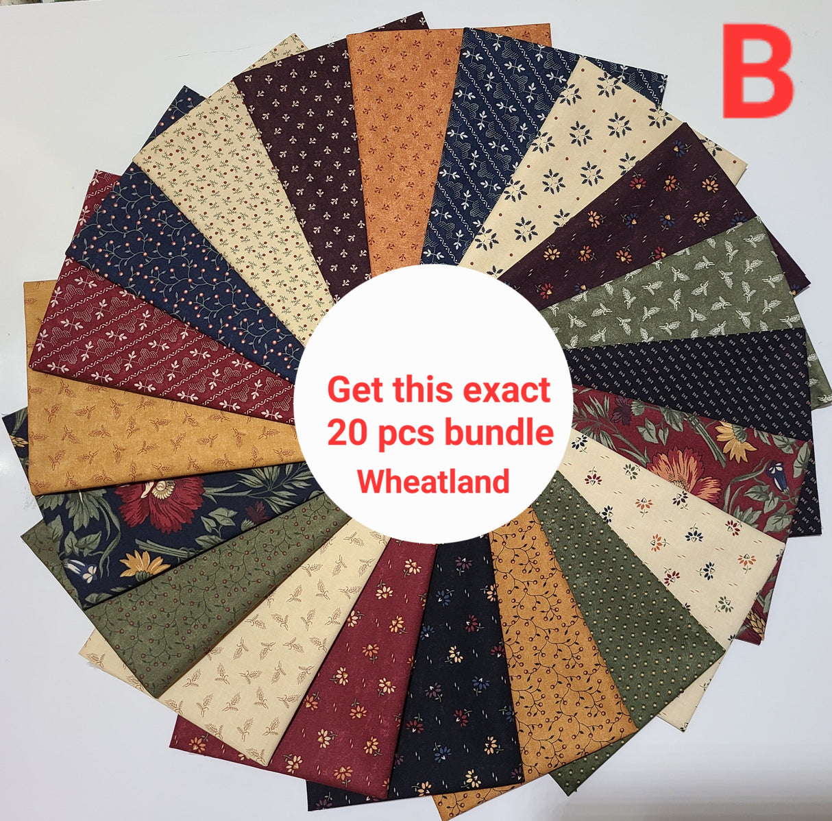 Fat Quarter Bundle Kansas Troubles by Moda Floral Quilting Cotton Pre-Cut