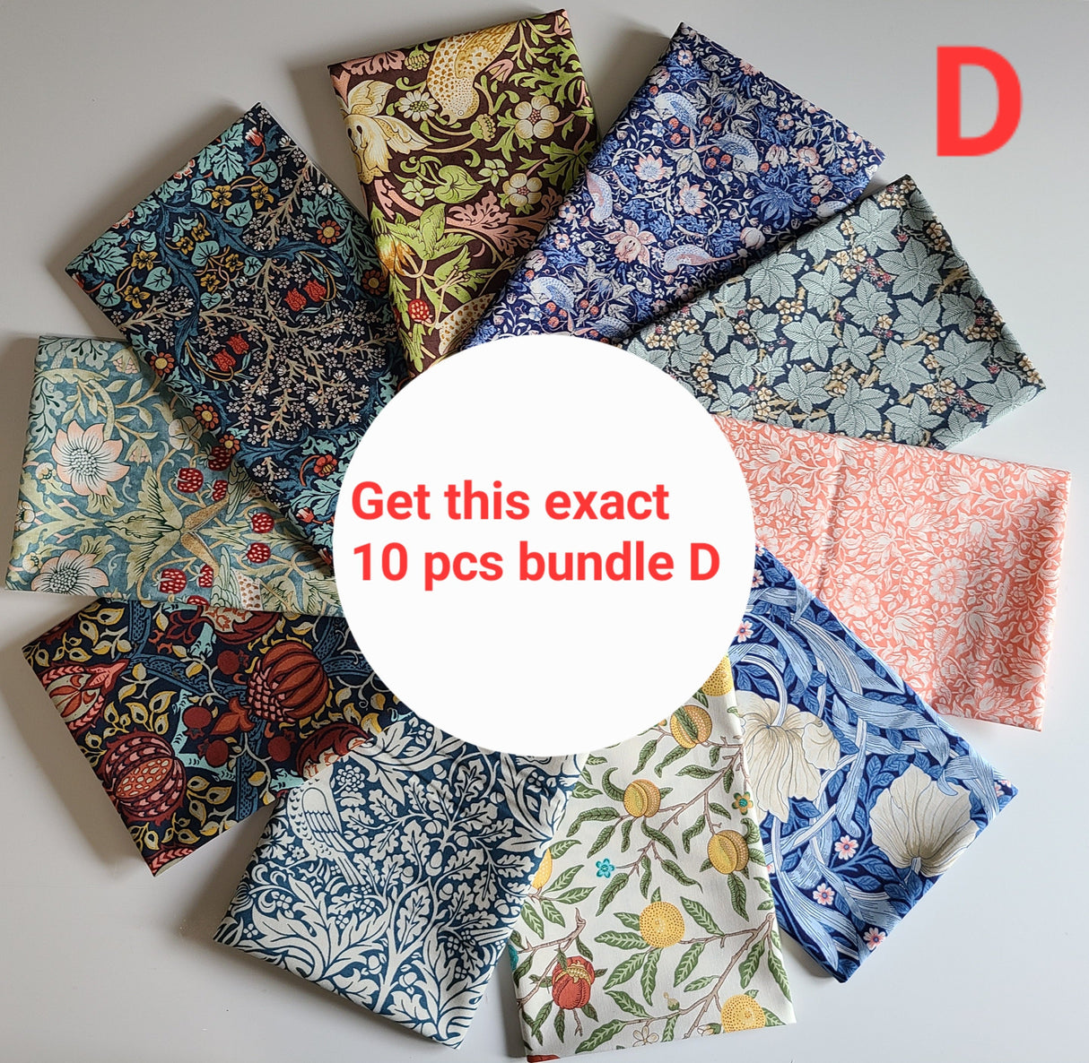 Fat Quarter Bundle William Morris Floral Prints Free Spirit