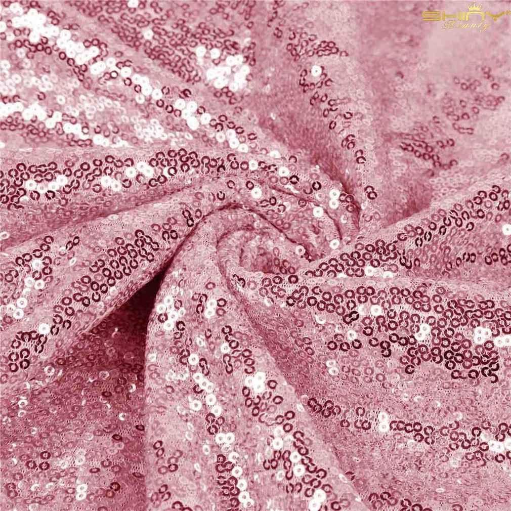 Rose Gold Sequin Fabric - Glitter Embroidery, Rose Gold, 1 Yard