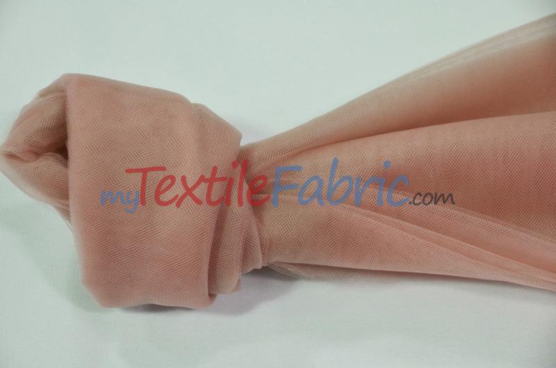 Bridal Tulle Illusion Nylon Tulle Fabric - Sheer Soft Bridal Veil, 108" Width (50 Yard Bolt)
