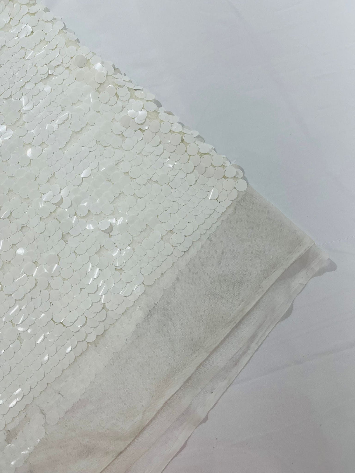 Round Sequin Polyester Fabric - Round Sequin, 54" Width (1 Yard)
