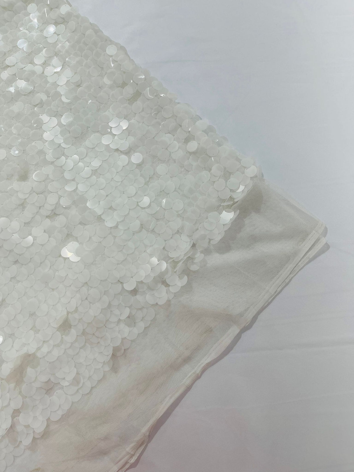 Round Sequin Polyester Fabric - Round Sequin, 54" Width (1 Yard)