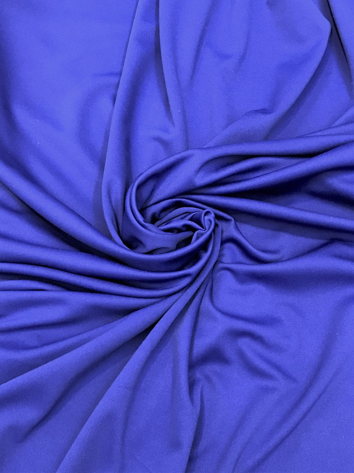 Royal Blue Scuba Polyester Fabric - Royal Blue, Knit, 59"-60" Width
