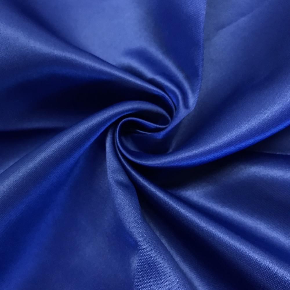 1 Yard Royal Blue Matte Peau de Soie Duchess Satin Fabric, 58/60" Wide | Bridesmaid Dress Material