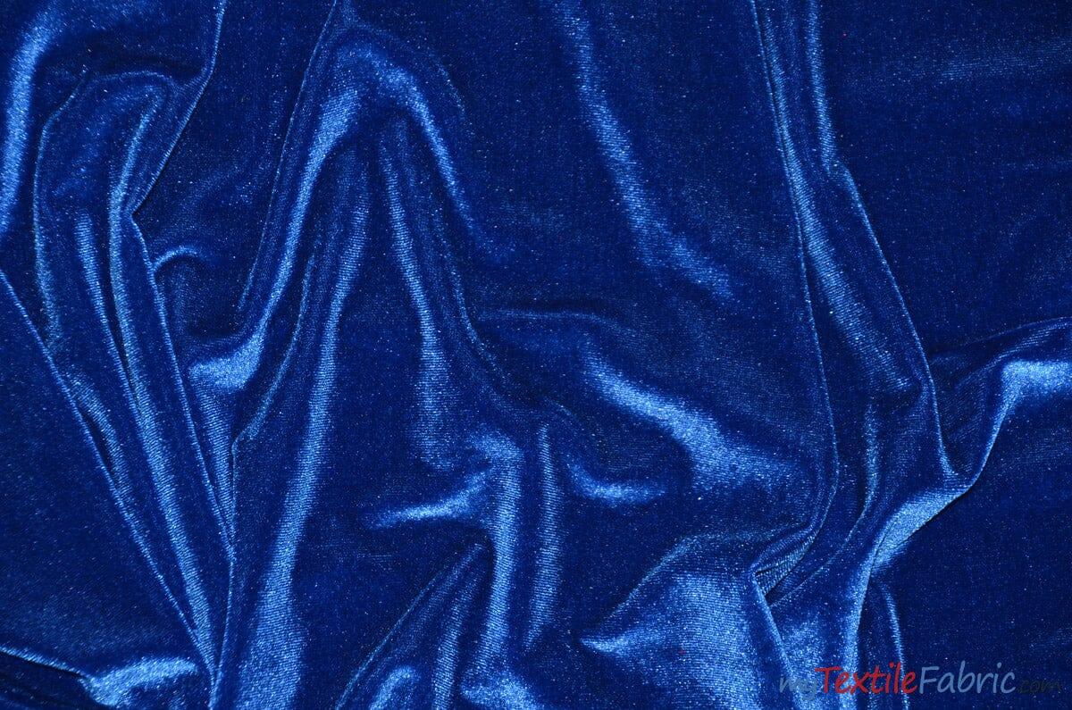 Stretch Velvet Spandex Fabric - Solid, 58" Width (1 Yard)