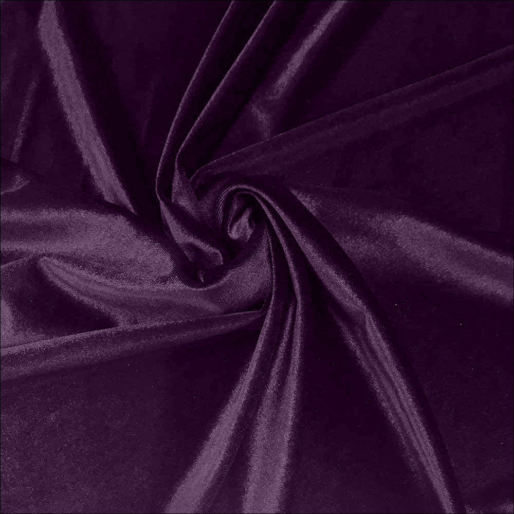 Royal Velvet Polyester Fabric - Solid Velvet, 58" Width (1 Yard)