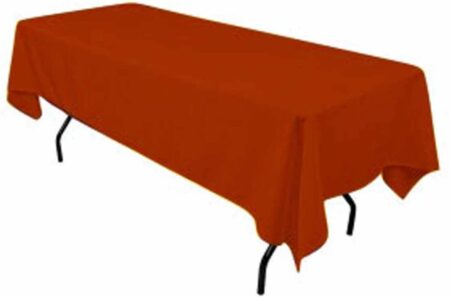Polyester Rectangular Tablecloth 60x144 Inch – Durable Reusable Table Linen for Weddings, Parties, Banquets & Events