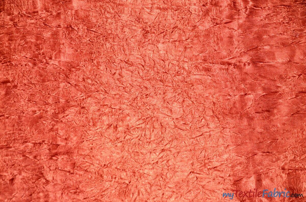 Silky Crush Satin Polyester Fabric - Crushed Charmeuse Satin, Multiple Colors, 54" Width (1 Yard)